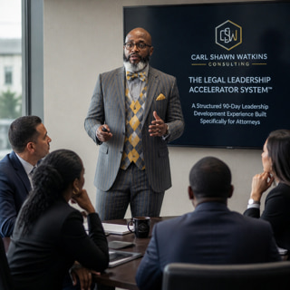 Carl Shawn Watkins leading a firm leadership session