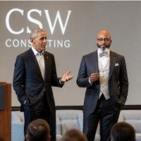 Carl Shawn Watkins speaking at a CSW Consulting event